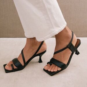 ALOHAS BLACK HEELED STRAPPY SANDAL